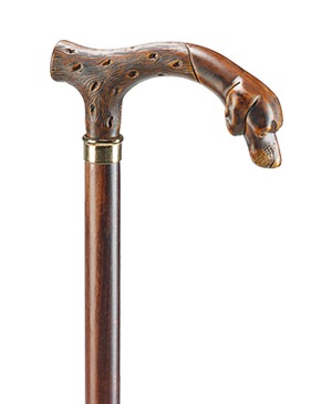 Exclusive wooden walking sticks with animal head motives - 100 kg